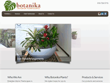 Tablet Screenshot of botanikaplants.com